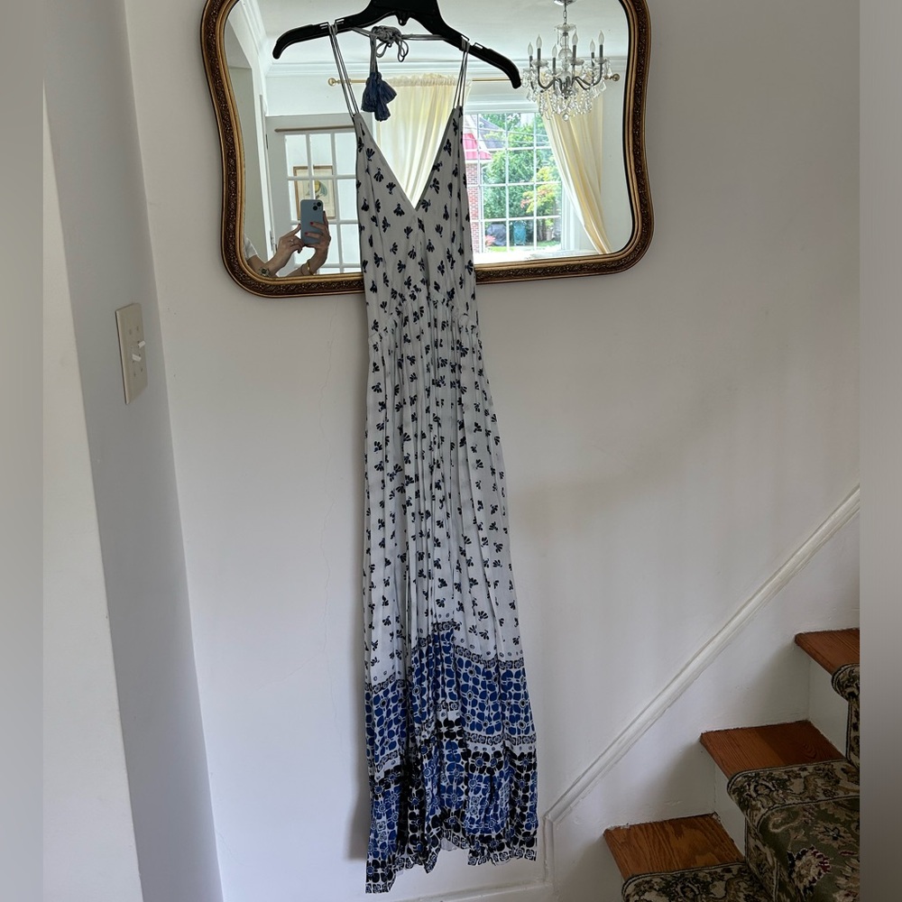 Roller Rabbit tile print halter maxi - Picture 2 of 8